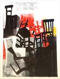 Dark Chair Tango by Sara Muzira, Artist Print, Monoprint