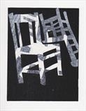 From a series of mono prints about chairs by Sara Muzira, Artist Print