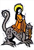 St Margaret of Antioch by Sara Muzira, Artist Print